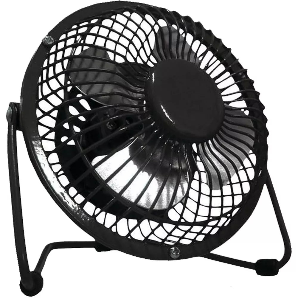 All‑Metal 360‑Degree Tilt Mini Desktop Fan