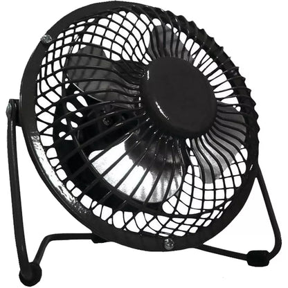 All‑Metal 360‑Degree Tilt Mini Desktop Fan