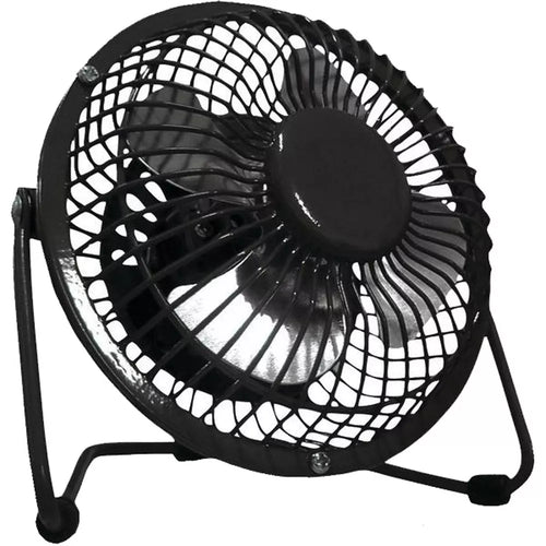 All‑Metal 360‑Degree Tilt Mini Desktop Fan