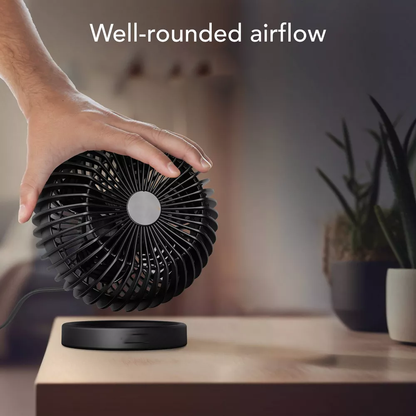 Compact Tilt‑Adjustable Personal Desktop Air Circulator Fan
