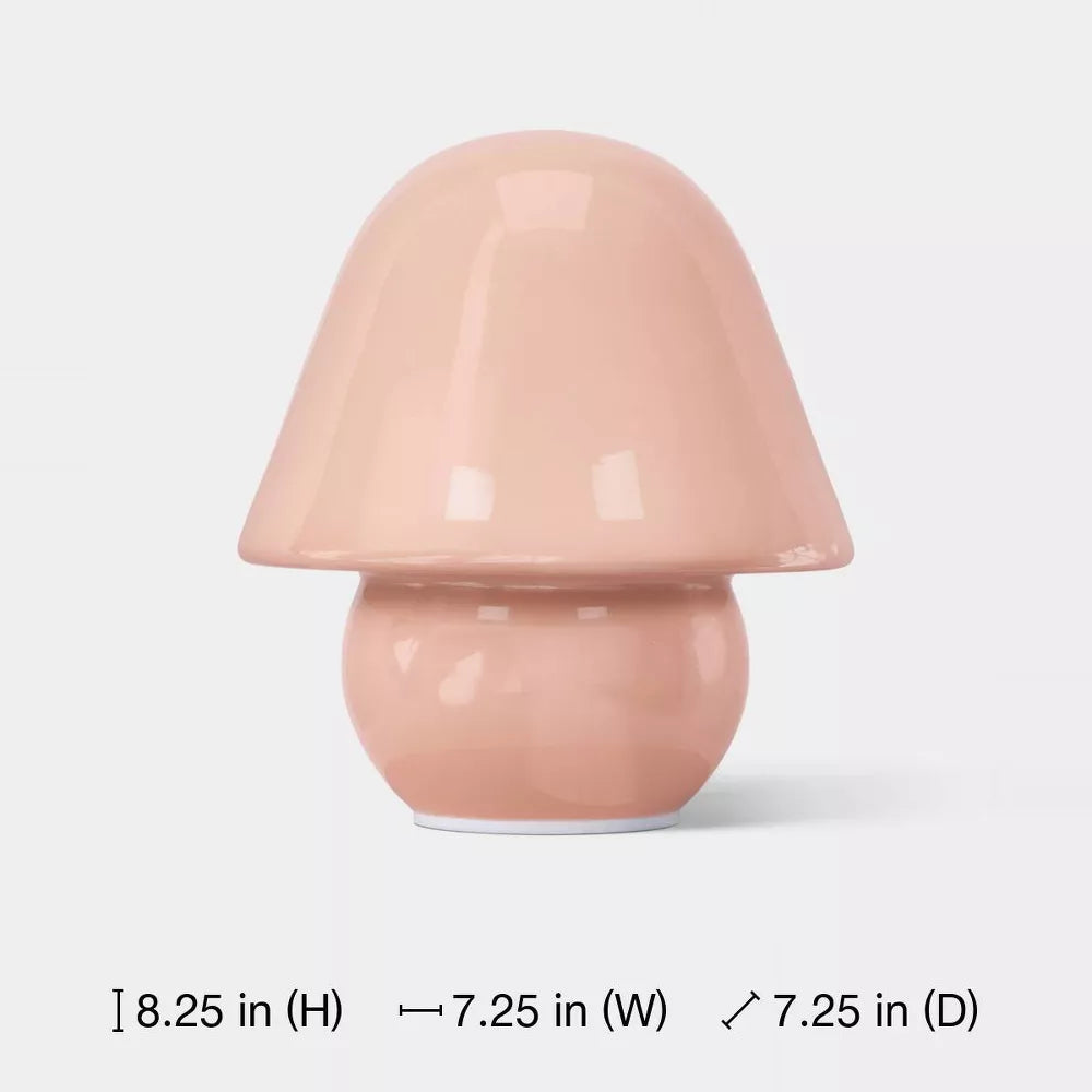 Mushroom‑Shaped Integrated Glass Table Lamp