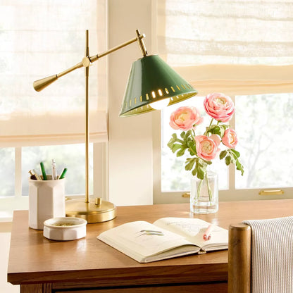 Adjustable Hinge Arm Metal Task Desk Lamp