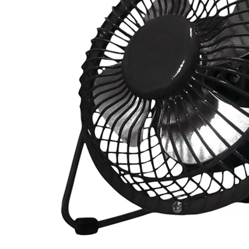 All‑Metal 360‑Degree Tilt Mini Desktop Fan